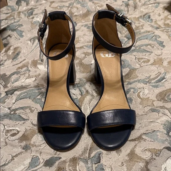 Elegant Navy Blue Women's Sandals - Picture 1 of 5